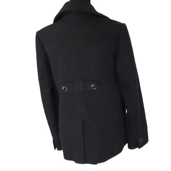 Gap Black/Navy Single Line Double-Breasted Pockets Notched Collar Size M - Picture 2 of 7